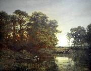 Landscape with a pond